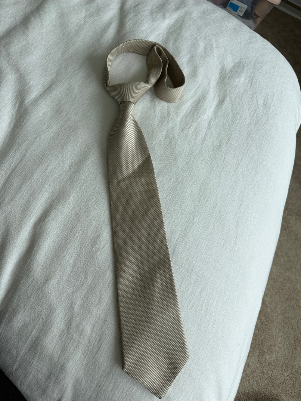 Michael Kors Classic Solid Tan Mens Tie